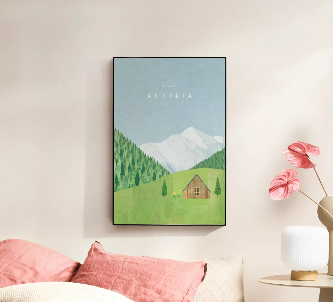 Austria acryl van Henry Rivers