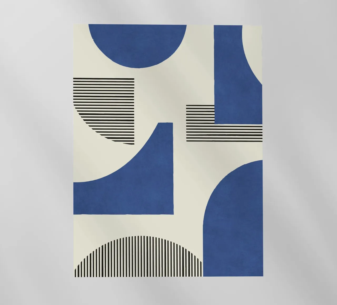 Composizione di linee astratte - Blu navy pellicola backlit da MoonlightPrint