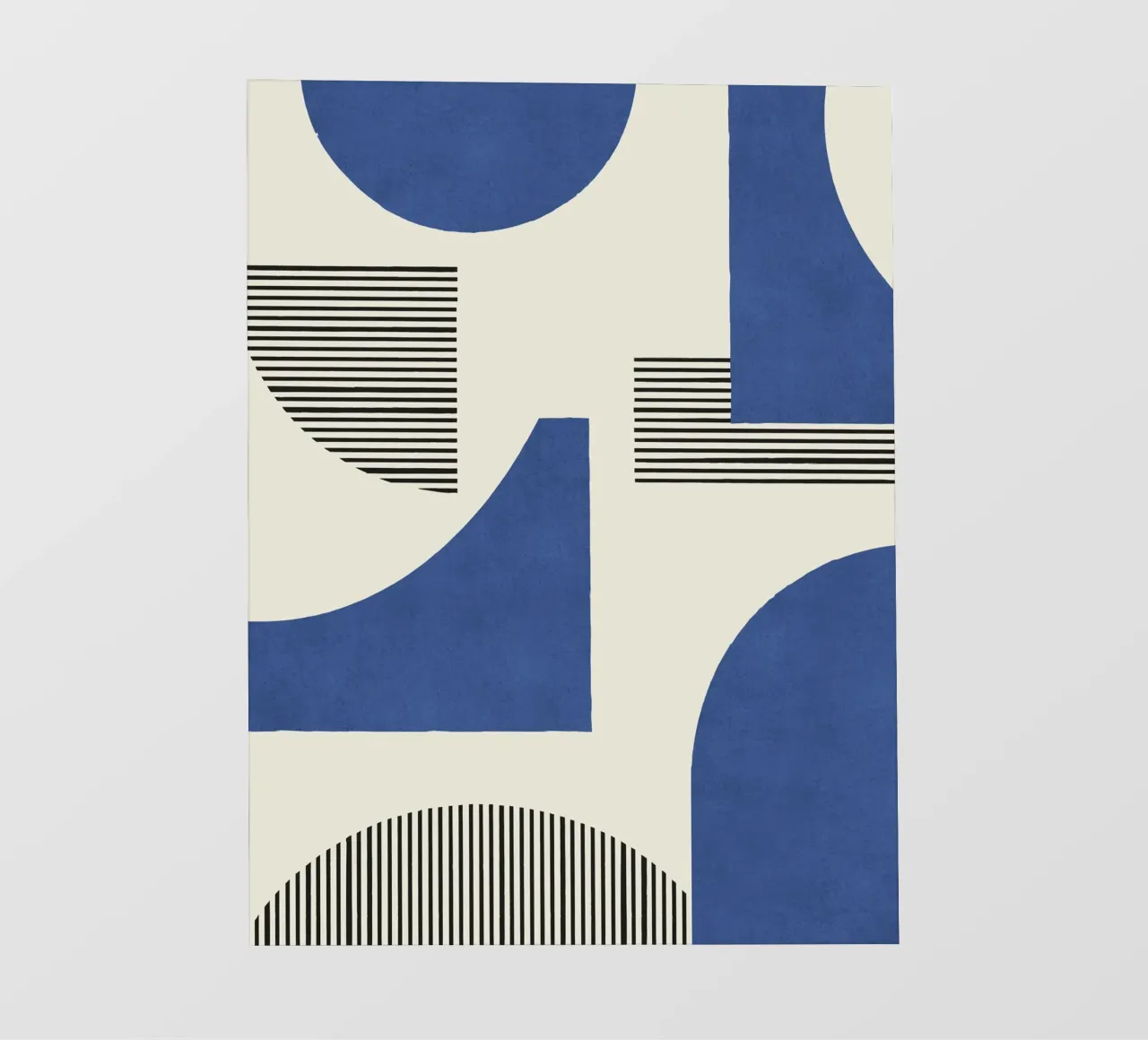 Composizione di linee astratte - Blu navy pellicola backlit da MoonlightPrint
