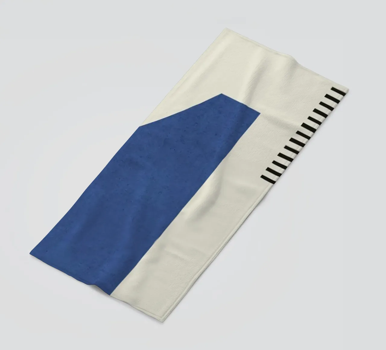 Composizione di linee astratte - Blu navy telo mare da MoonlightPrint
