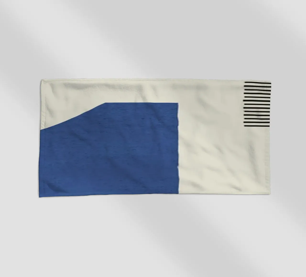Composizione di linee astratte - Blu navy telo mare da MoonlightPrint