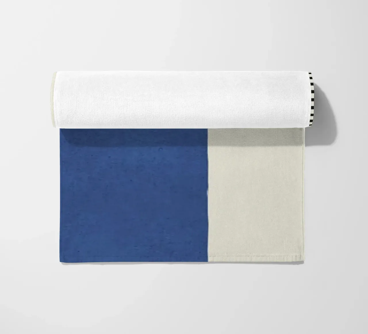 Composizione di linee astratte - Blu navy telo mare da MoonlightPrint