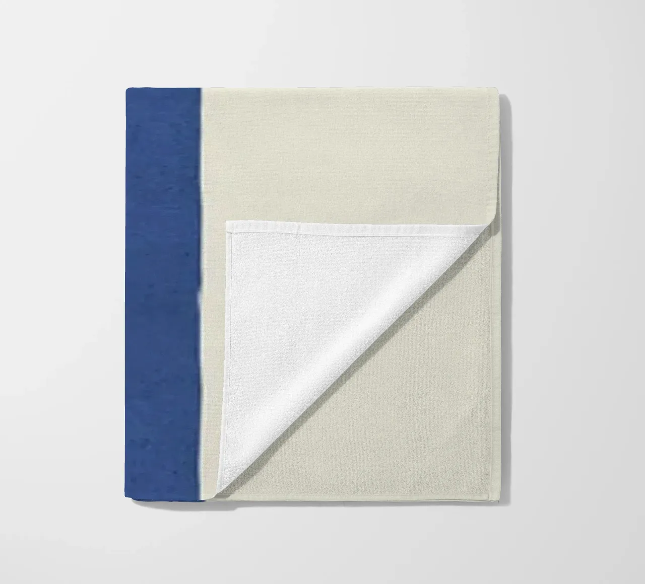 Composizione di linee astratte - Blu navy telo mare da MoonlightPrint