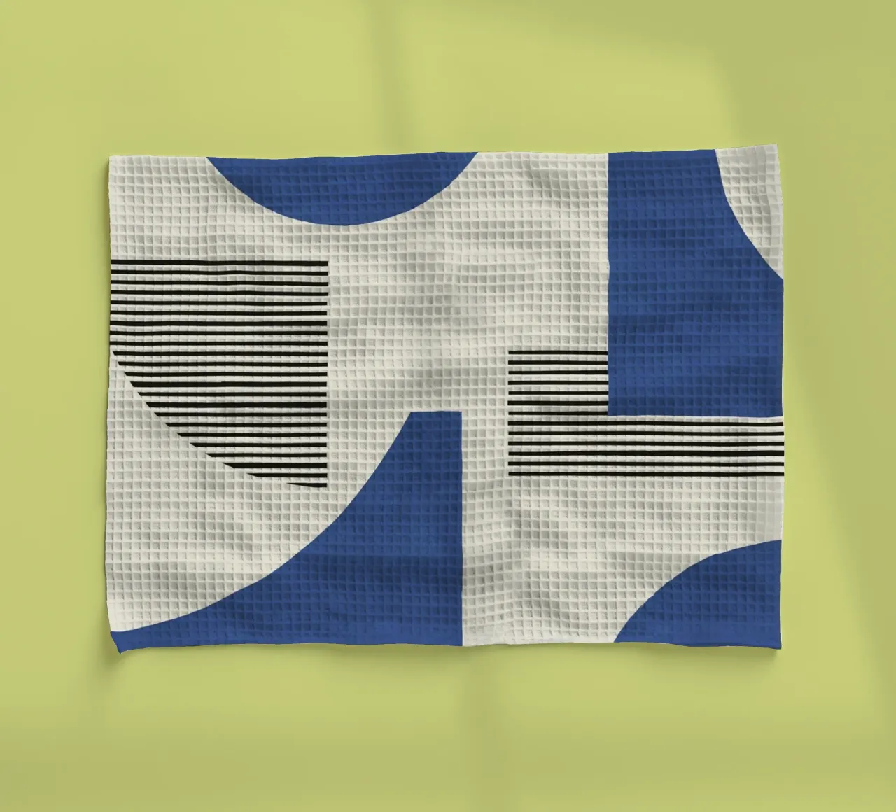 Composizione di linee astratte - Blu navy canovaccio da cucina da MoonlightPrint