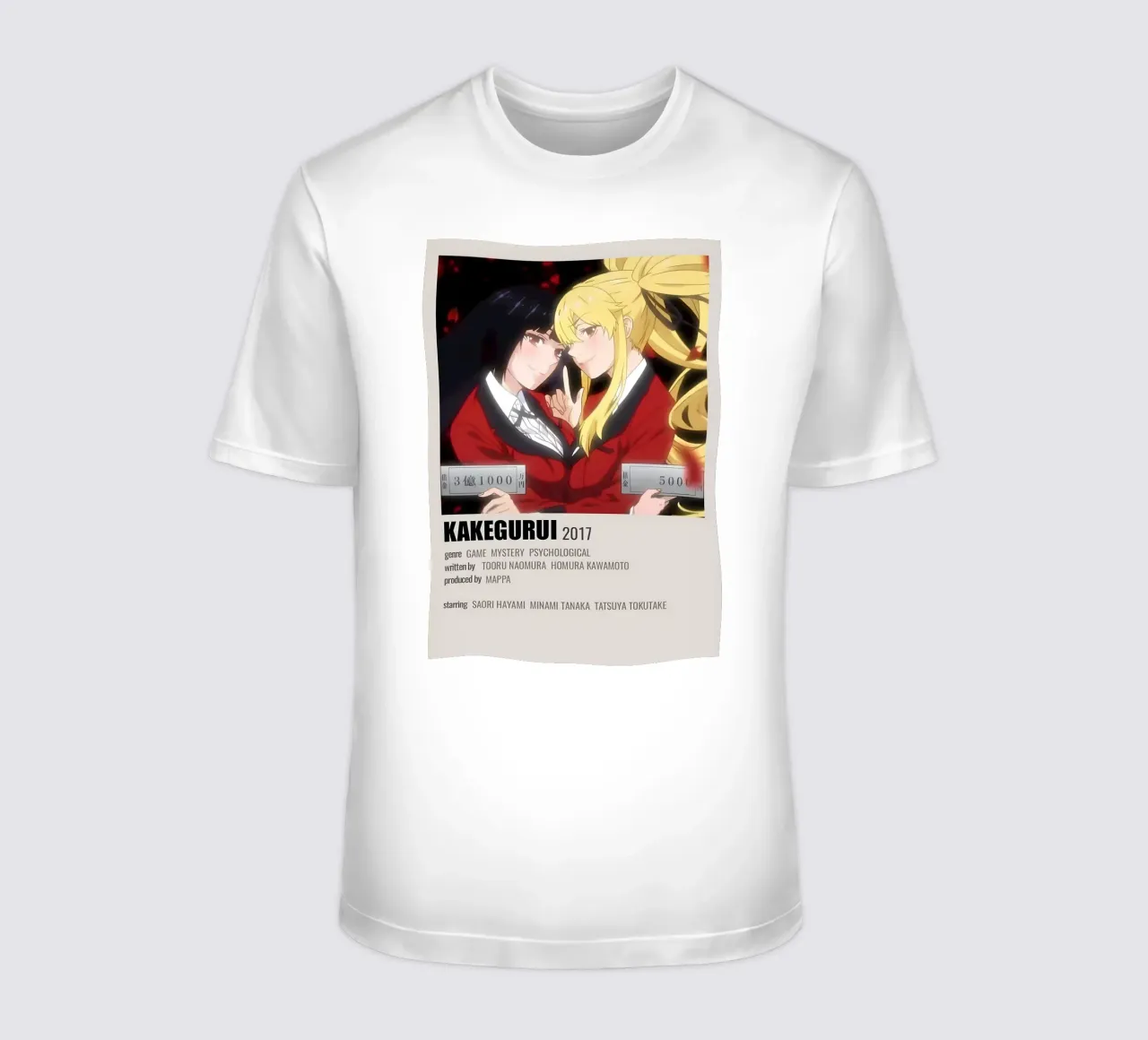 KAKEGURUI 2017 t-shirt da Totoya