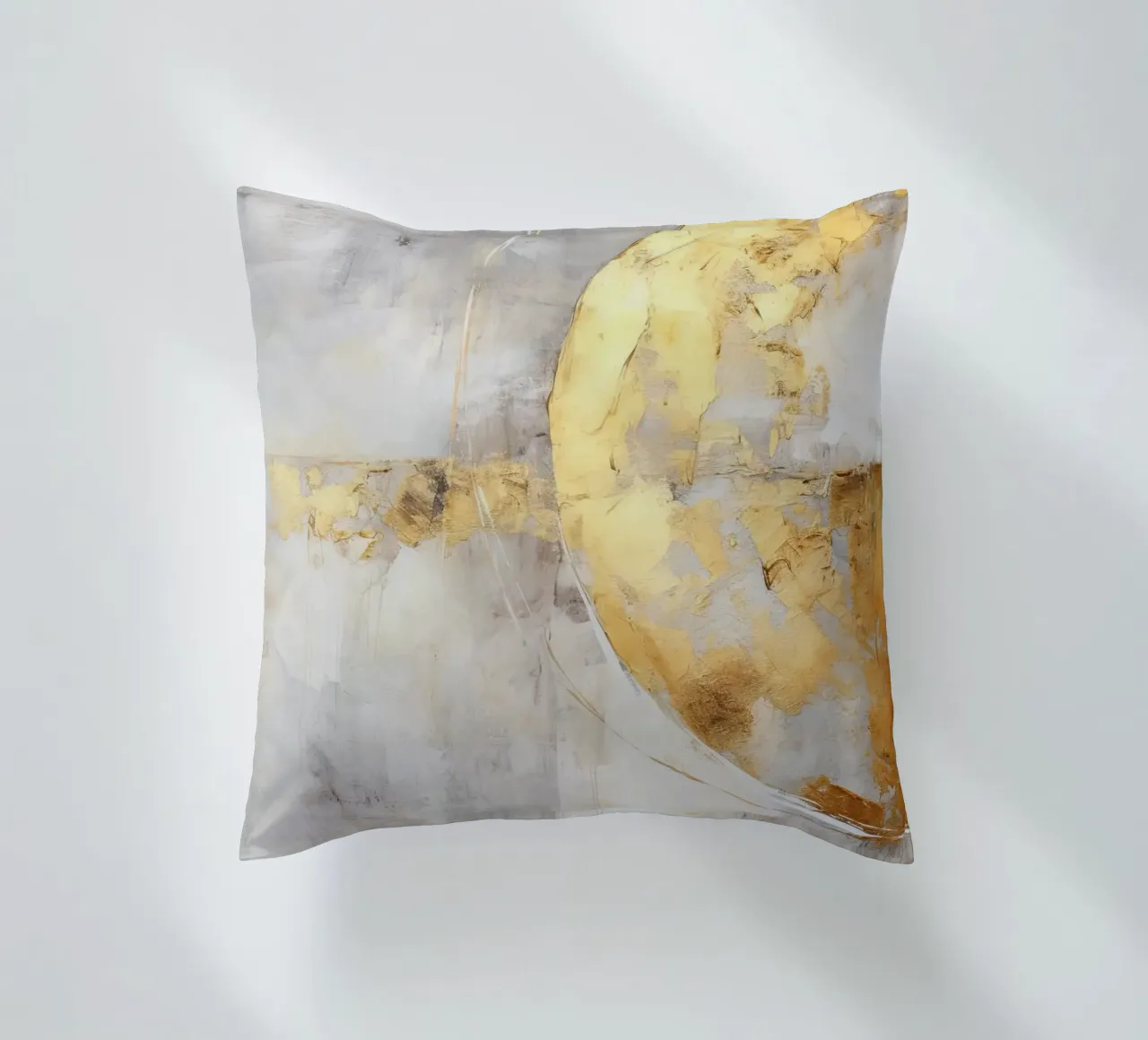 Gold and grey decorative cushion by Imagine