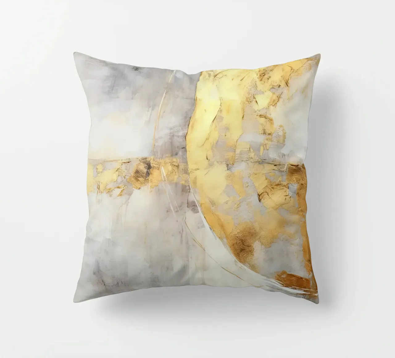 Gold and grey decorative cushion by Imagine