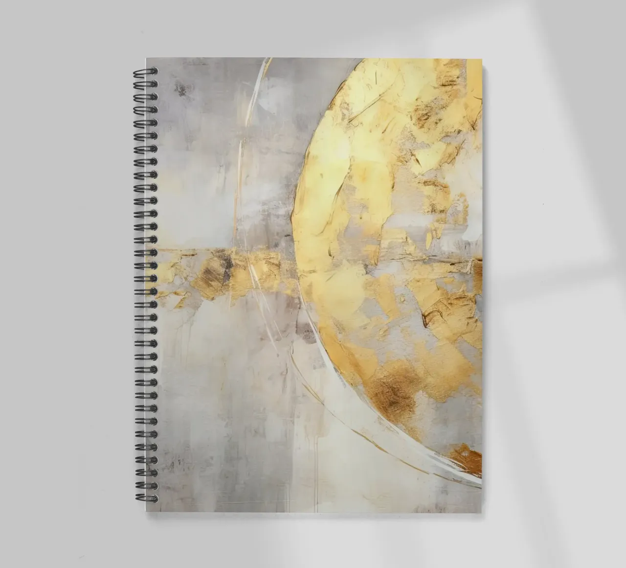 Gold and grey spiral notebook by Imagine