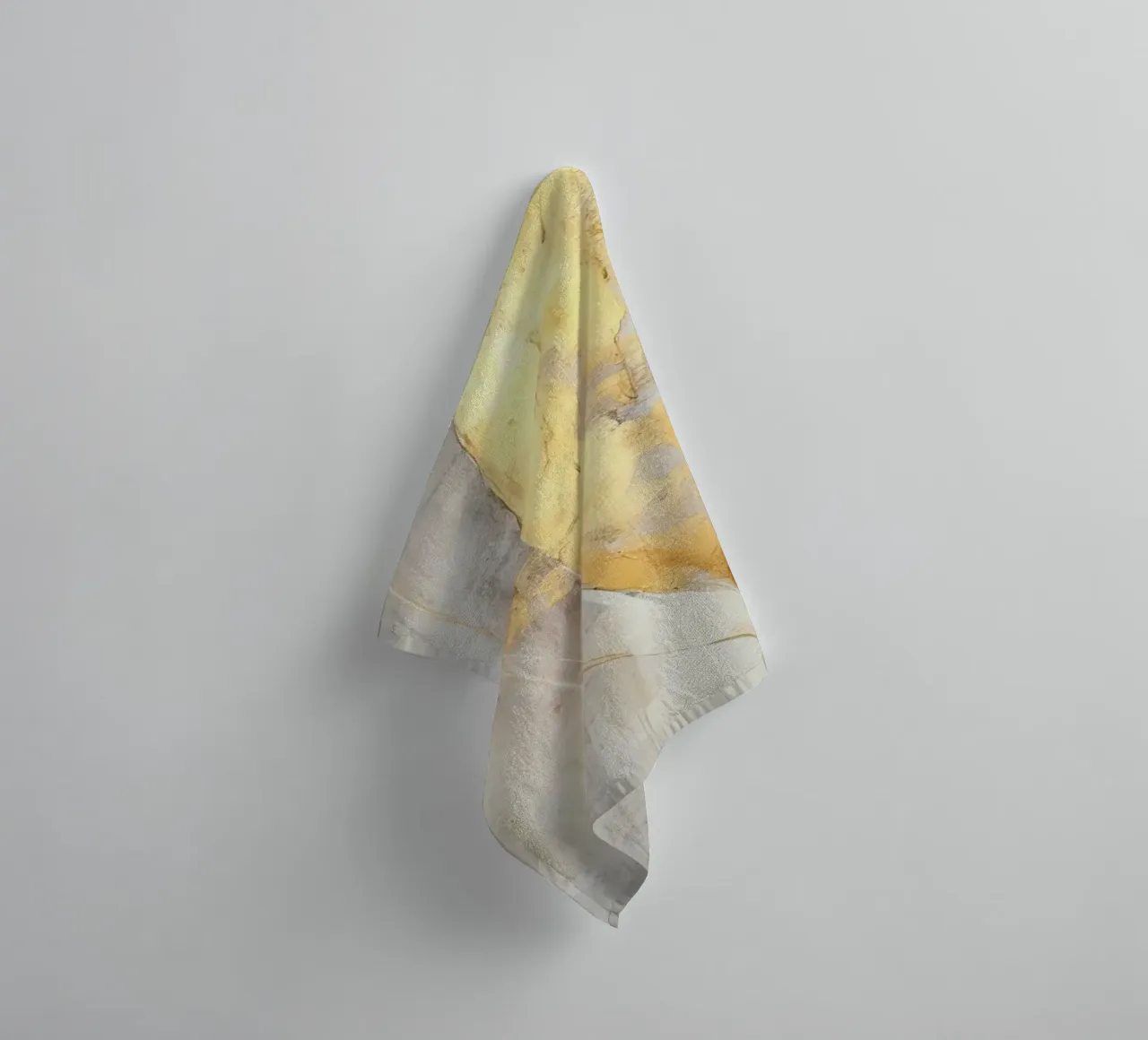 Goud en grijs badhanddoek van Imagine