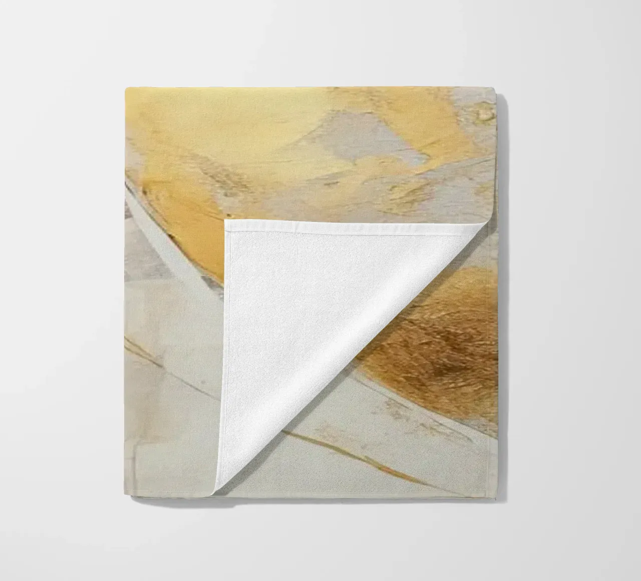 Gold and grey beach towel by Imagine