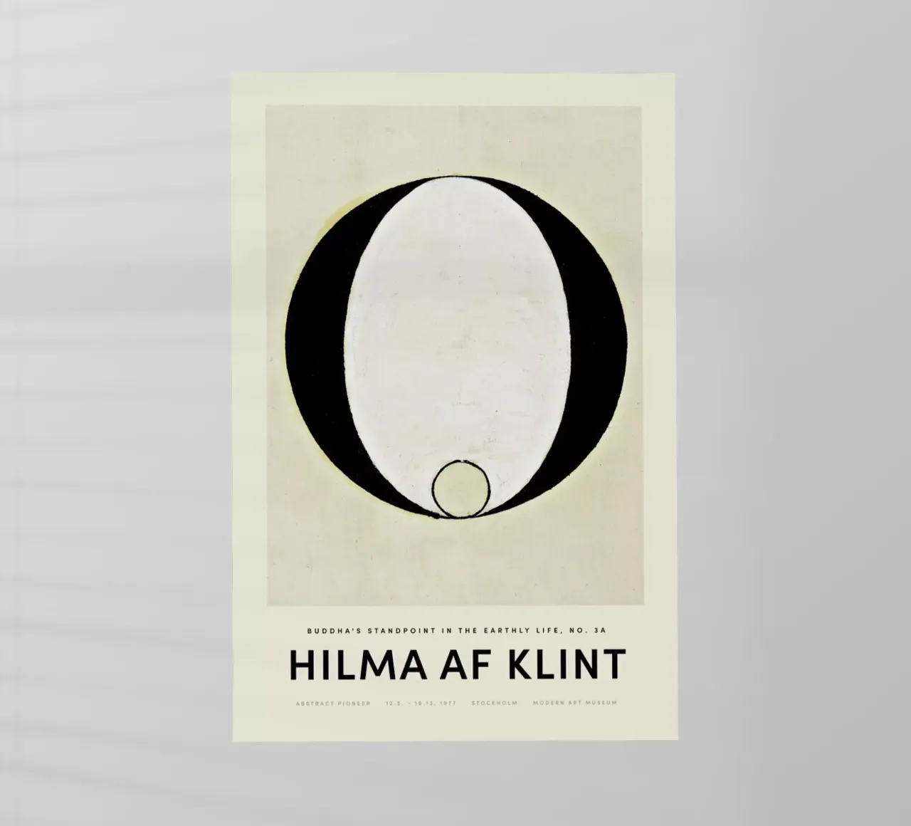 Hilma af Klint - Buddha's Standpoint in the Earthly Life 3A pellicola backlit da Vintage by JUNIQE