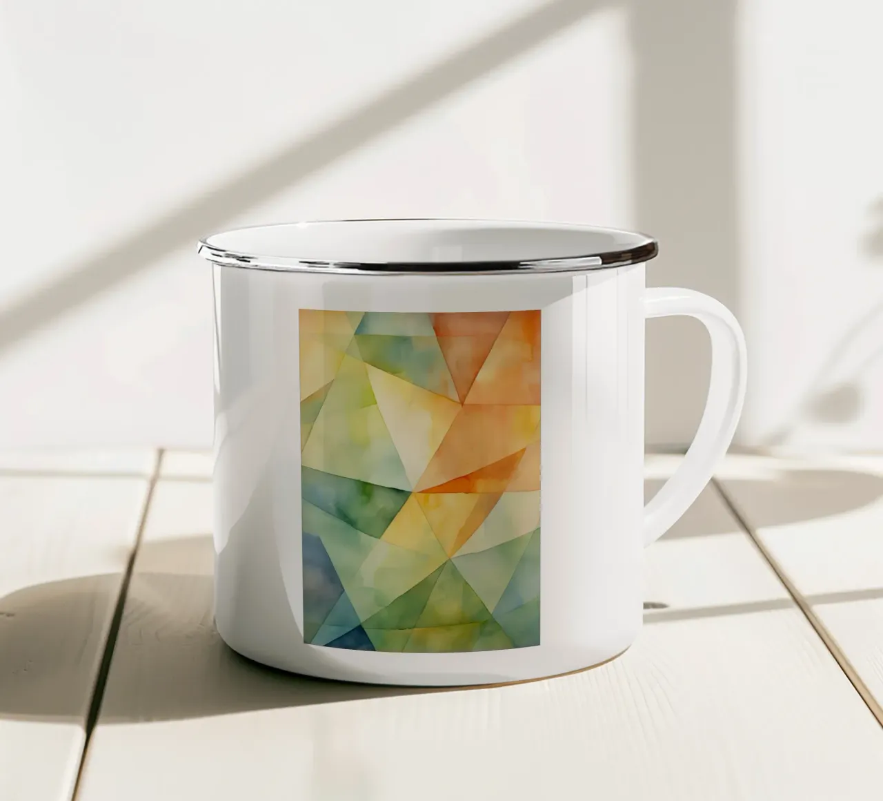 Astratto colorato tazza in smalto da Imagine