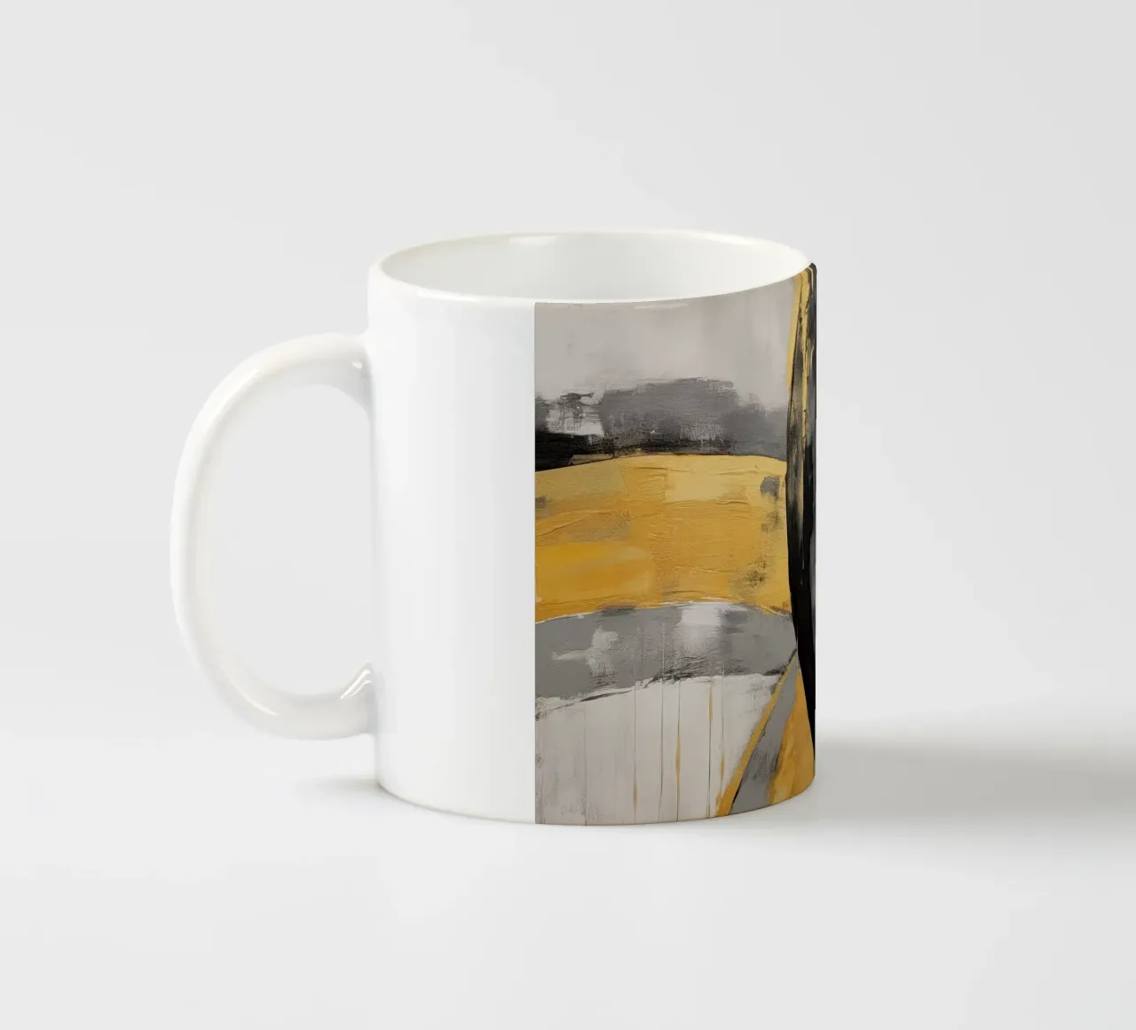 Abstrakte Linien Keramik Tasse von Imagine
