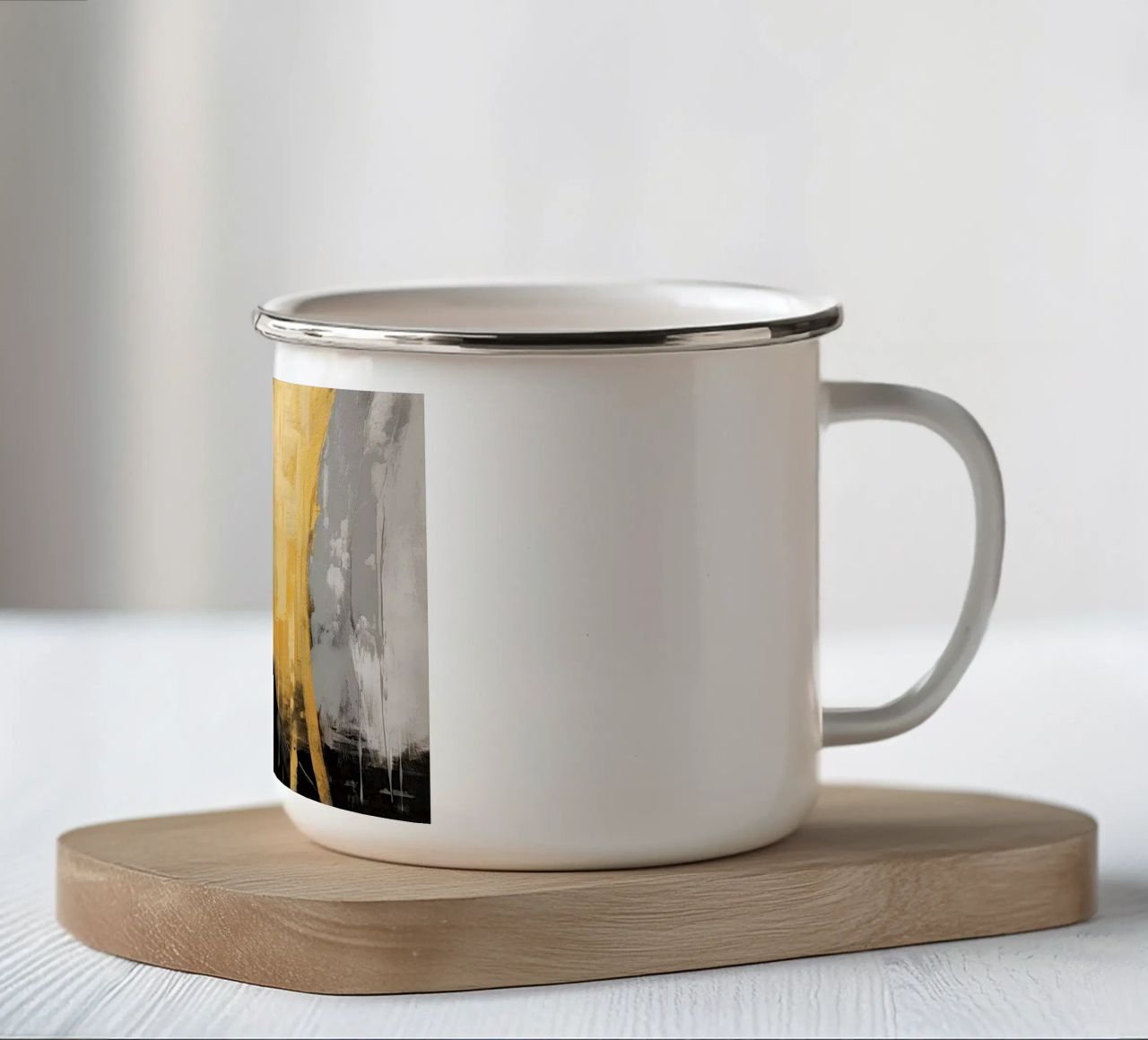Linee astratte tazza in smalto da Imagine