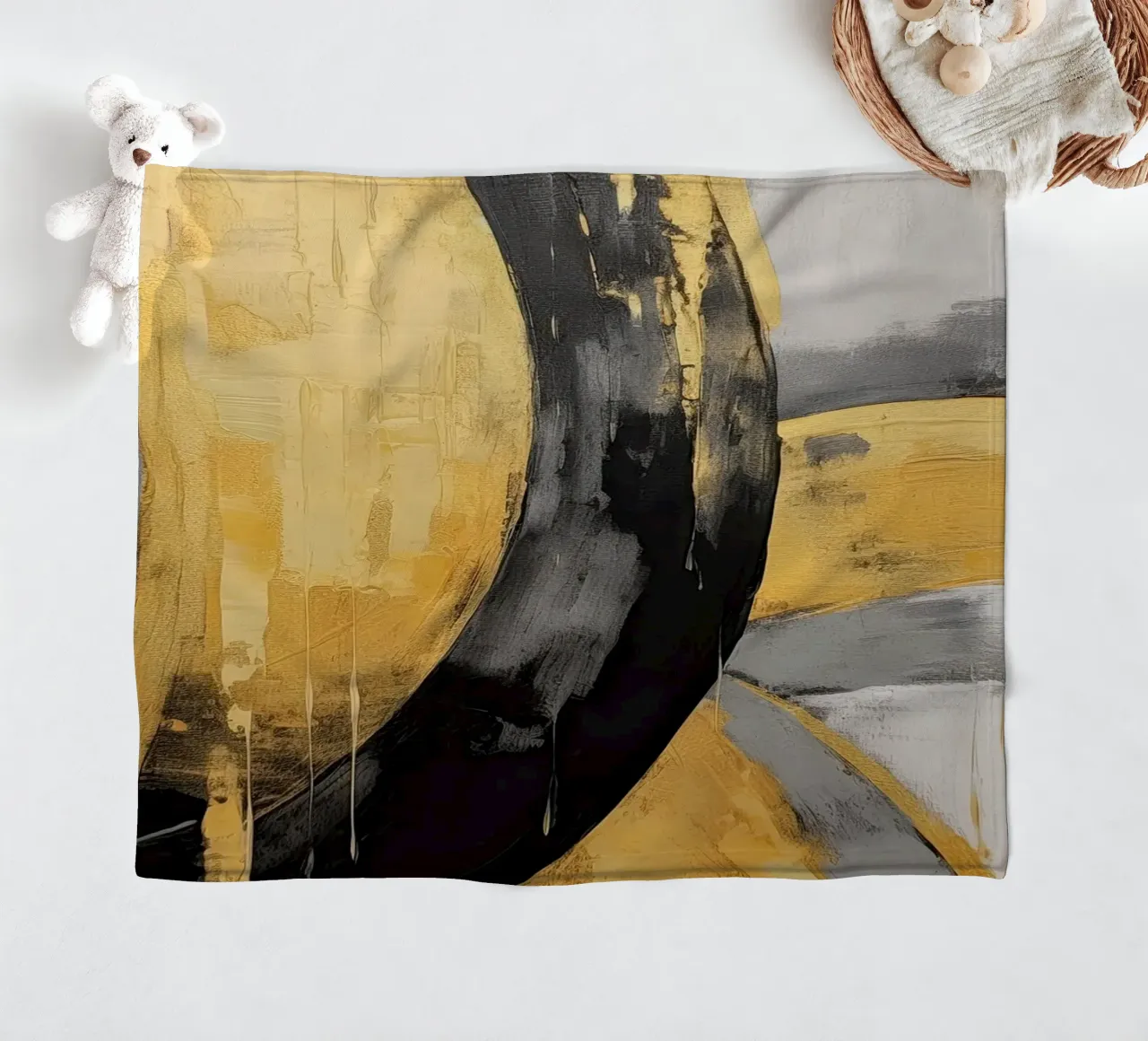 Linee astratte coperta in pile da Imagine