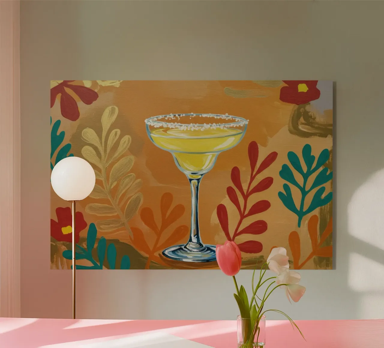 Sunset Margarita Fields plexiglass da Art Center