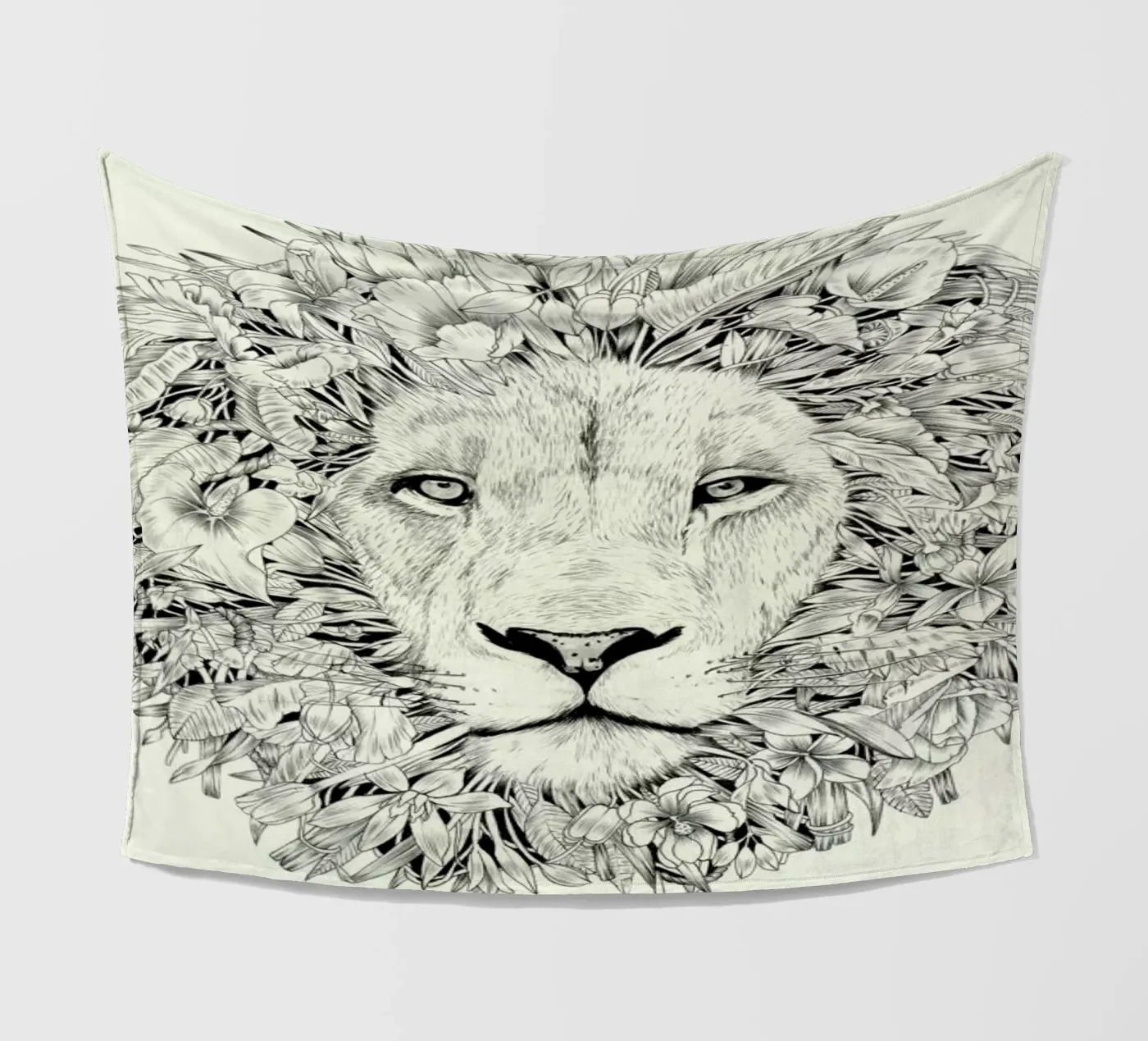 Lion fleecedeken van Faunesque