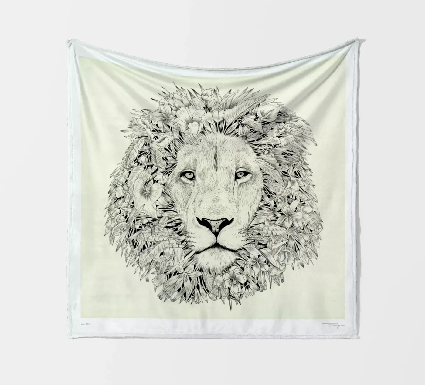 Lion fleecedeken van Faunesque