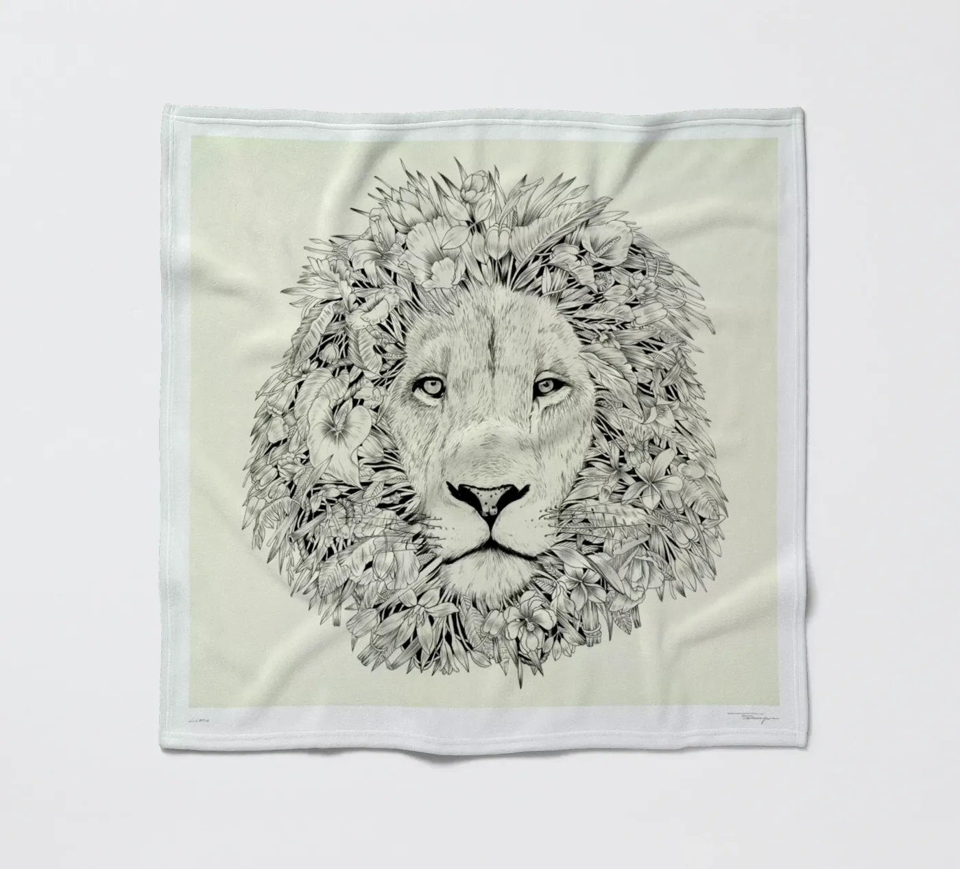 Lion fleecedeken van Faunesque