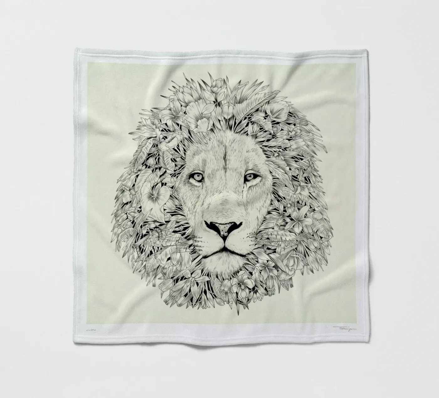 Lion fleecedeken van Faunesque