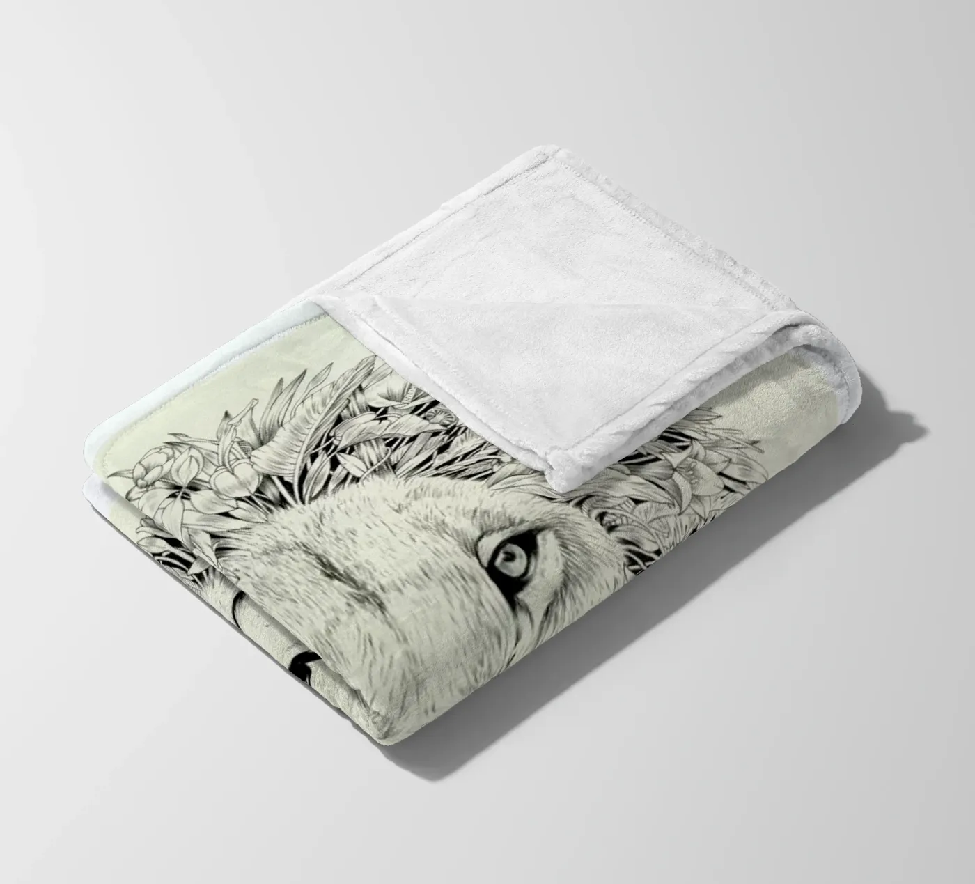 Lion fleecedeken van Faunesque