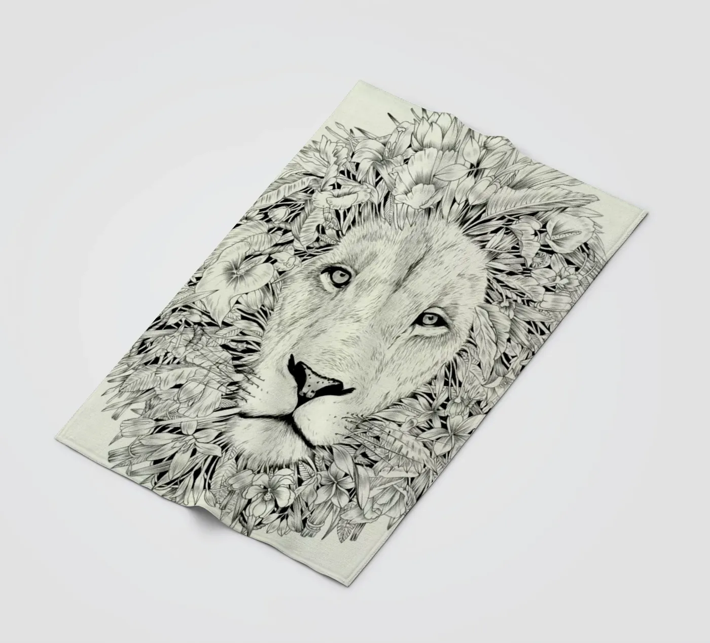 Lion fleecedeken van Faunesque