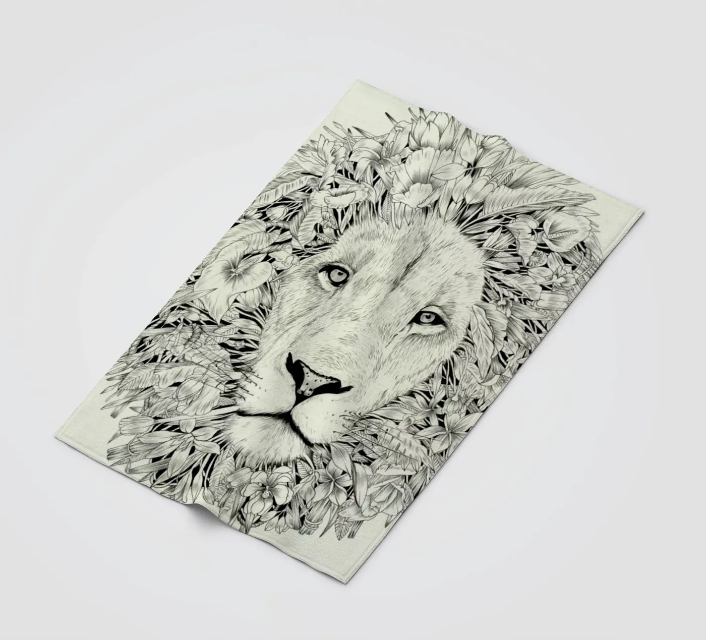 Lion fleecedeken van Faunesque