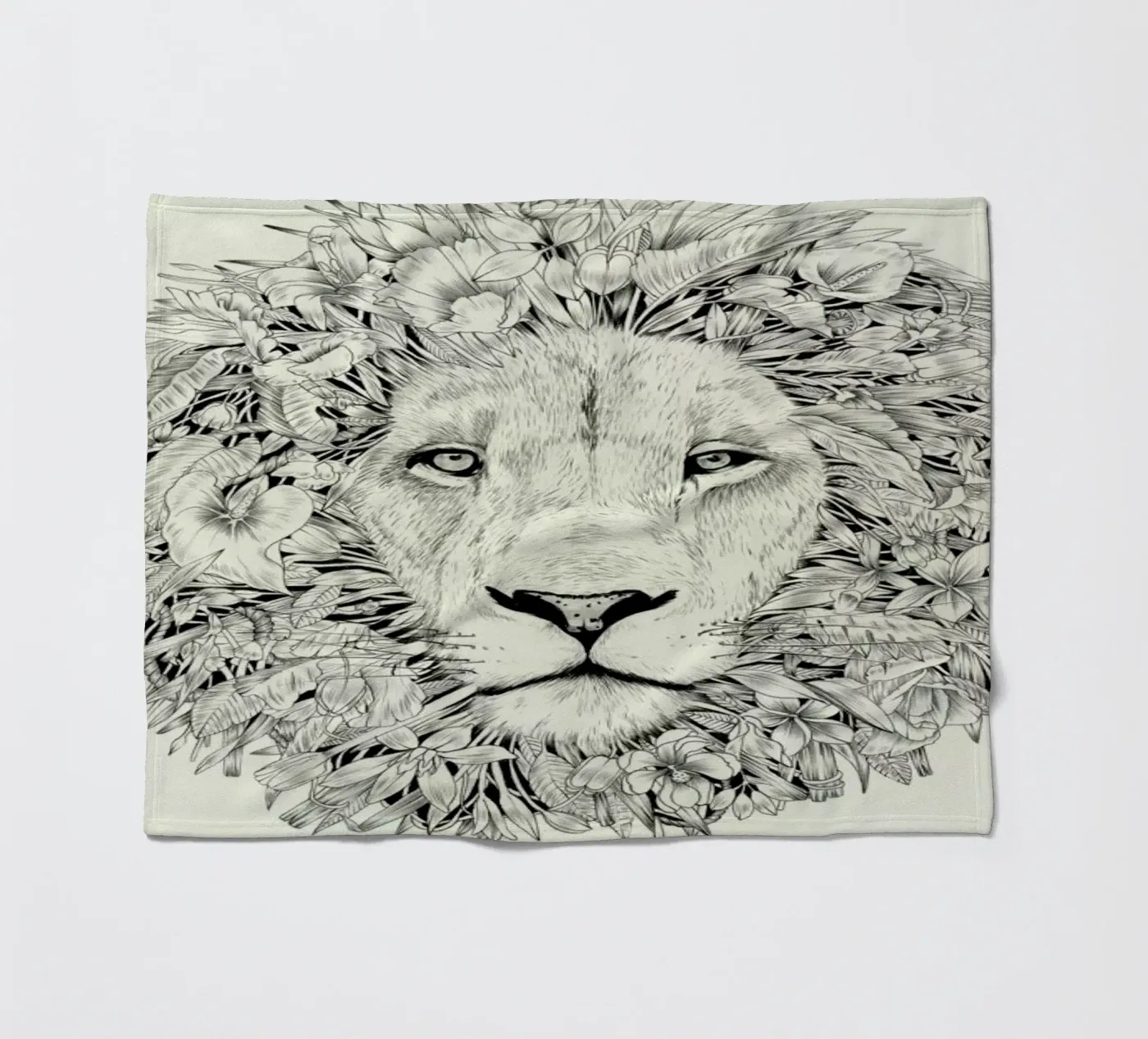 Lion fleecedeken van Faunesque