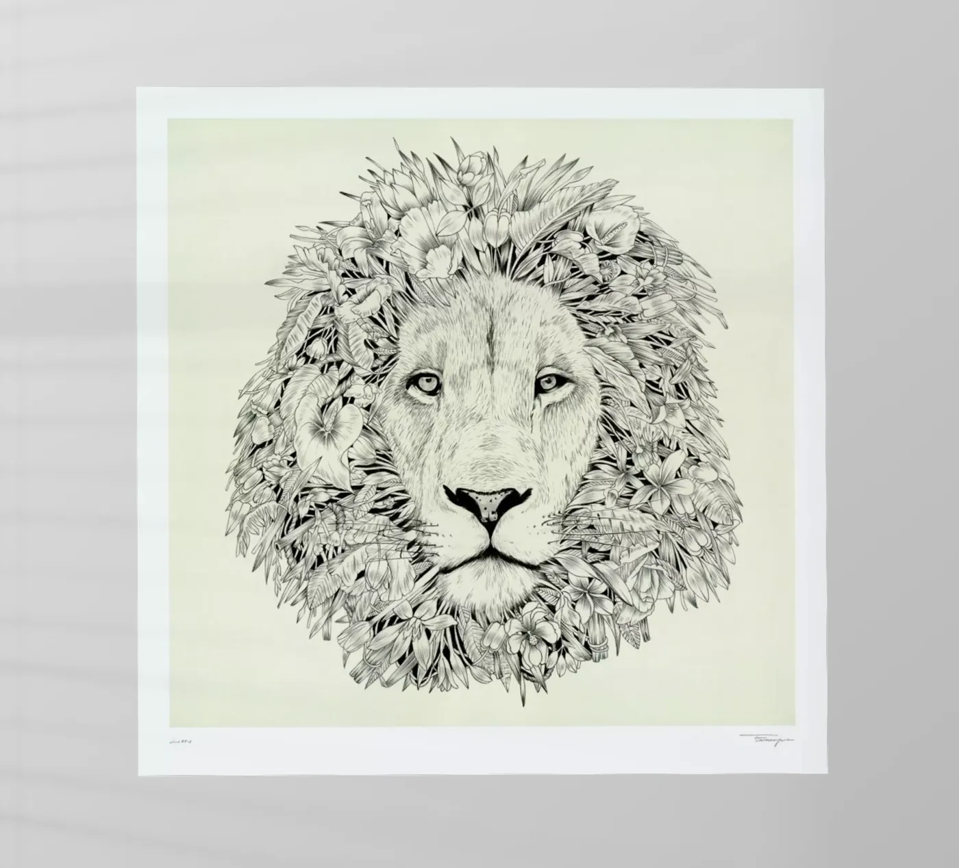 Lion pellicola backlit da Faunesque