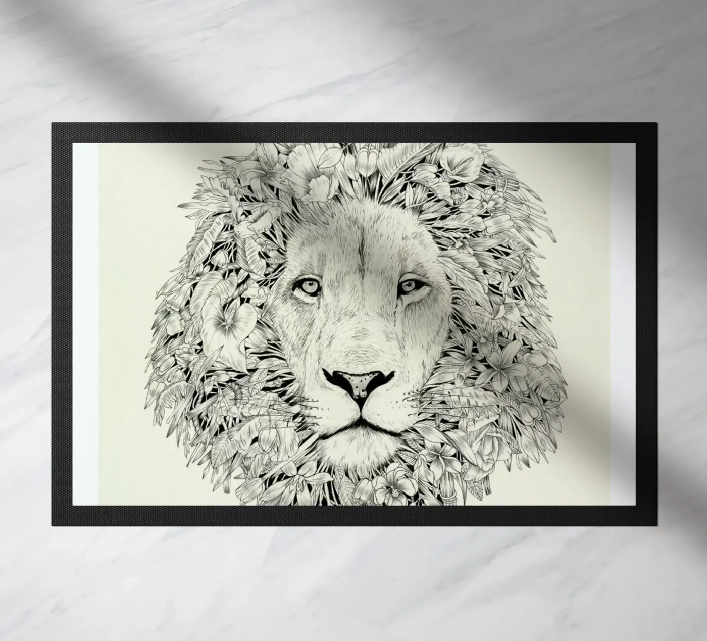Lion deurmat van Faunesque