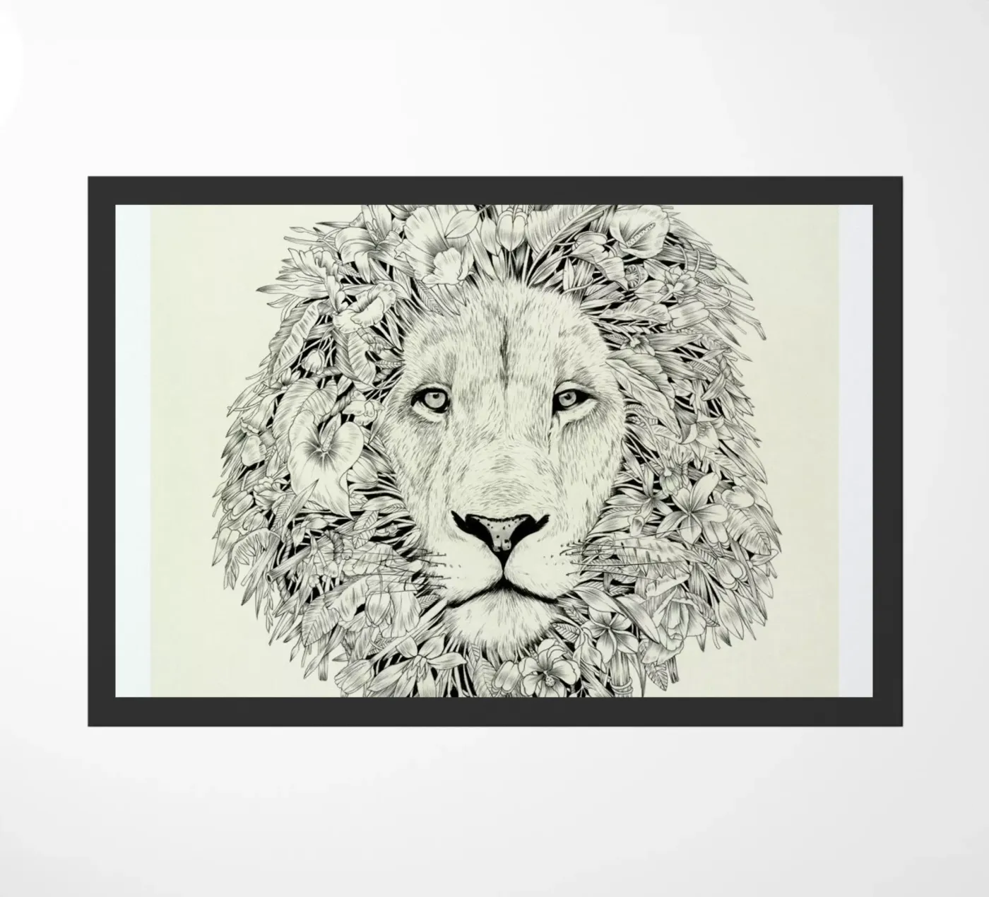 Lion deurmat van Faunesque