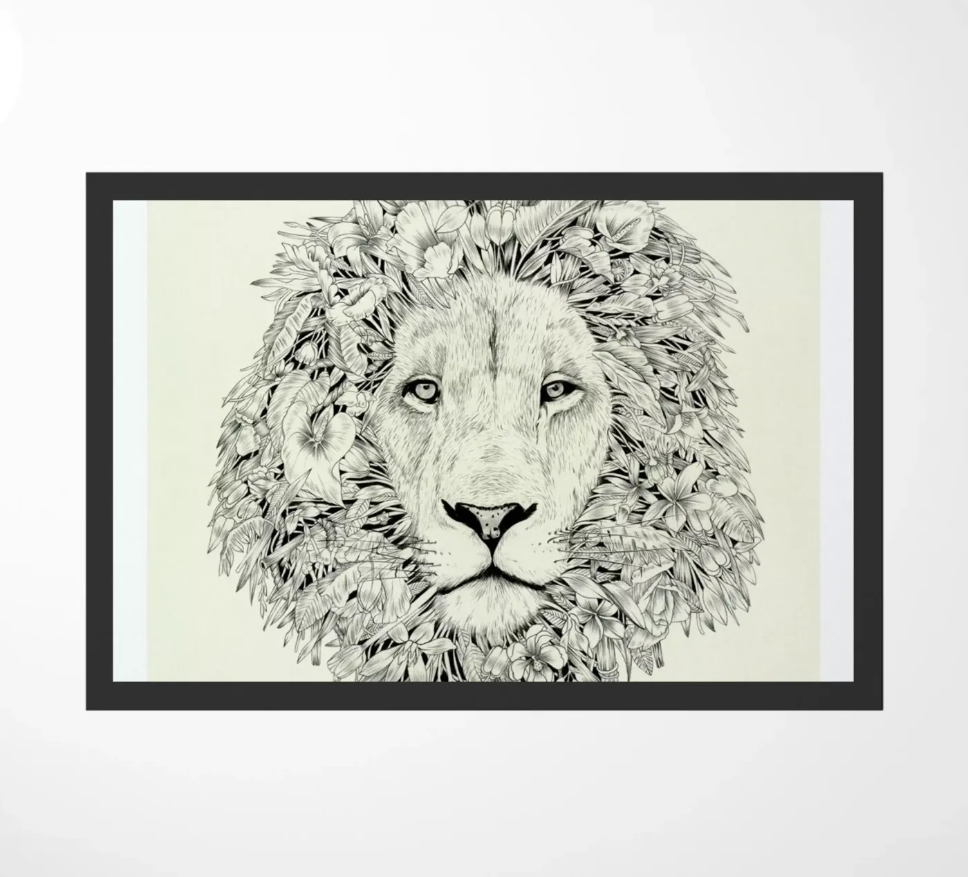Lion deurmat van Faunesque