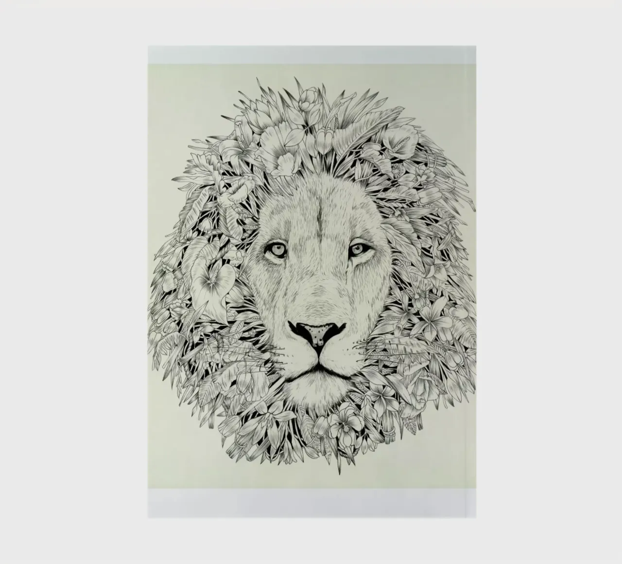 Lion notebook by Faunesque