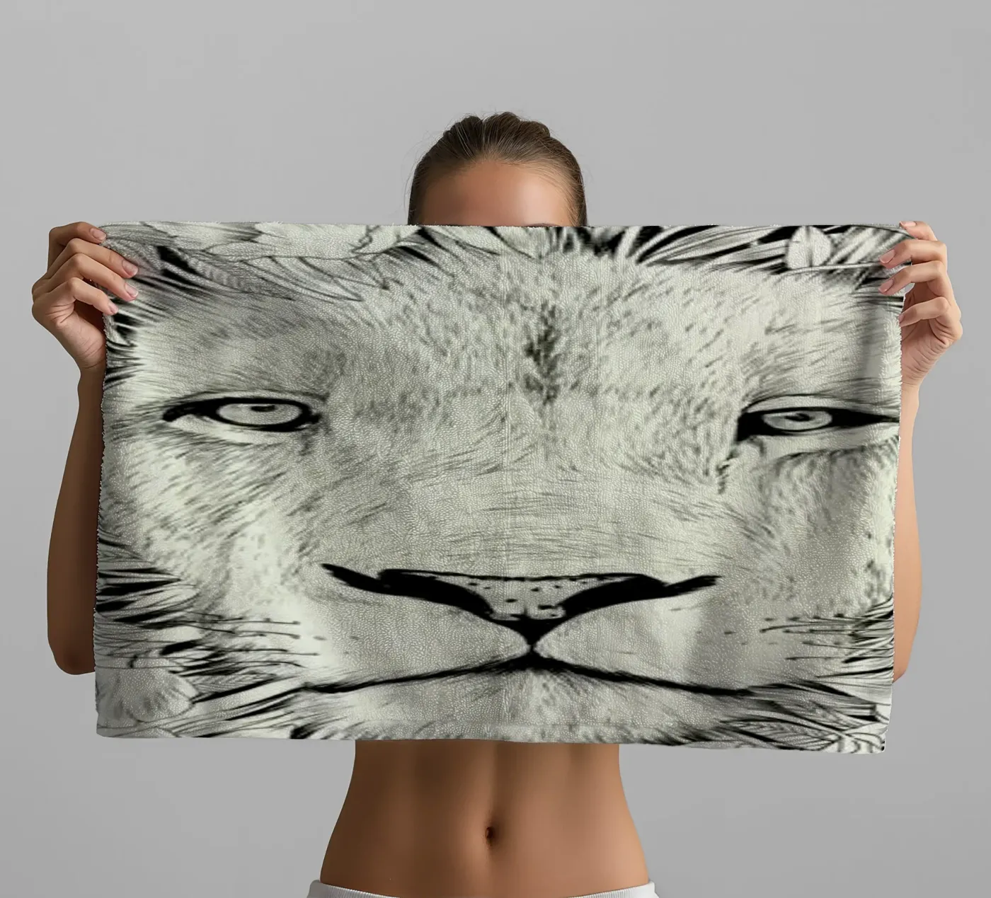 Lion towel by Faunesque