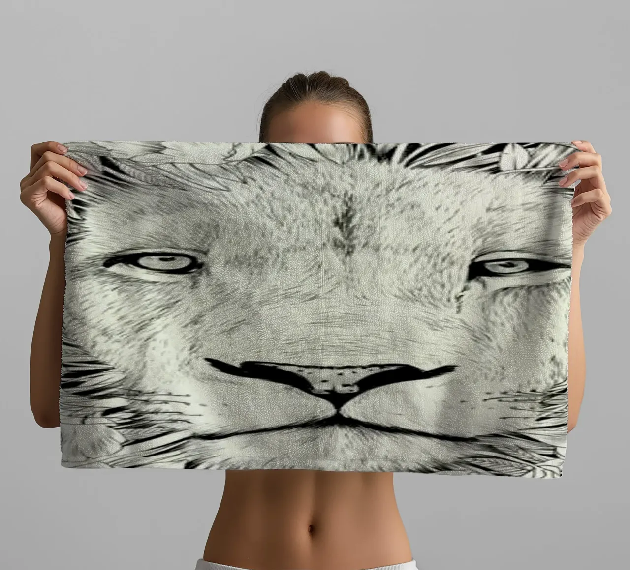 Lion asciugamano da bagno da Faunesque