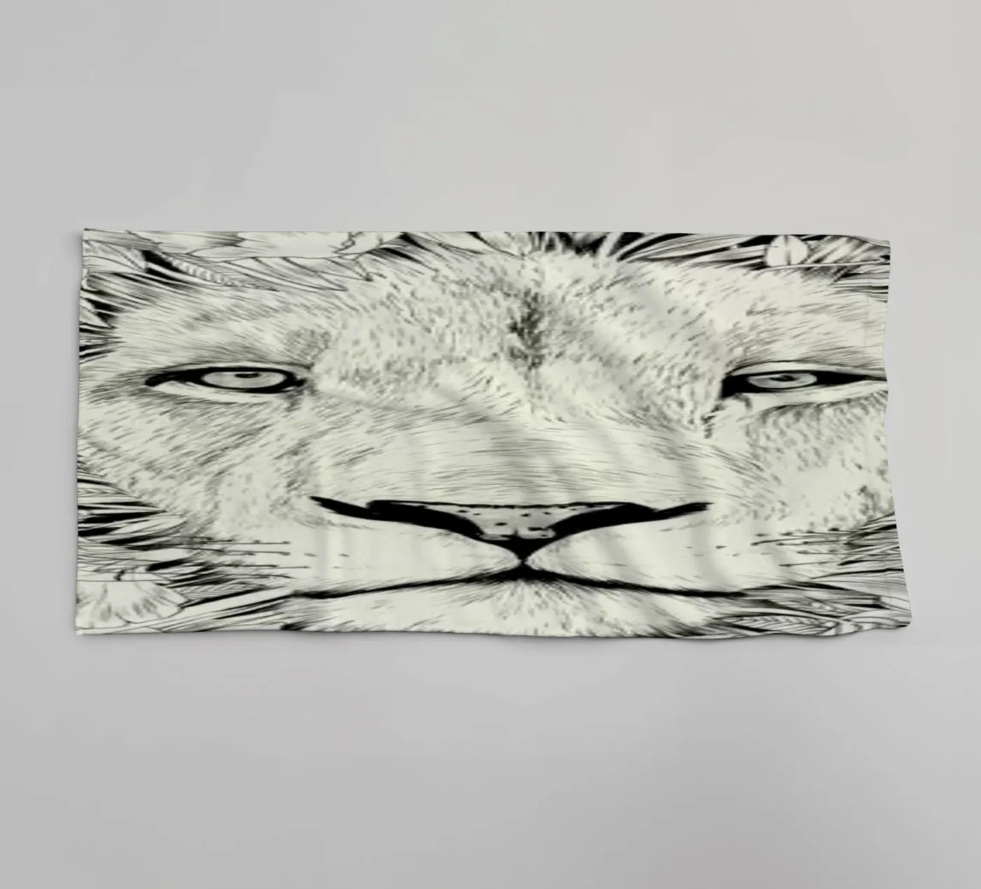Lion towel by Faunesque