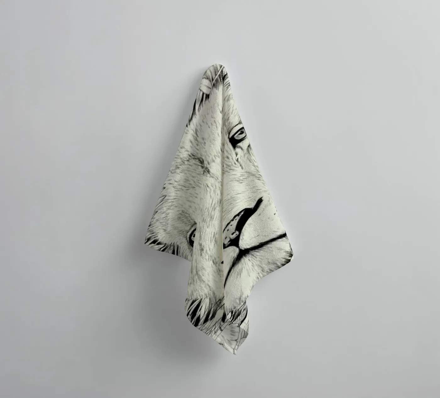 Lion towel by Faunesque
