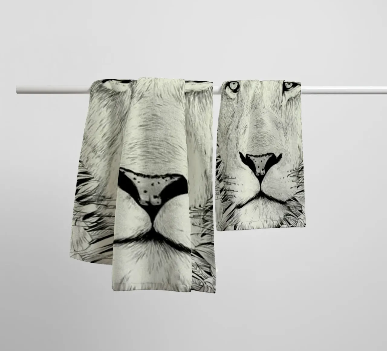 Lion asciugamano da bagno da Faunesque