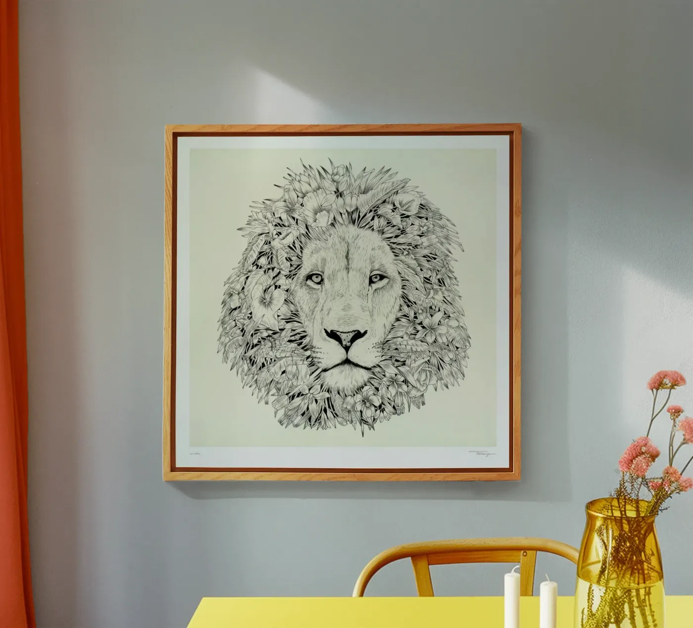 Lion Acryl-Glas von Faunesque