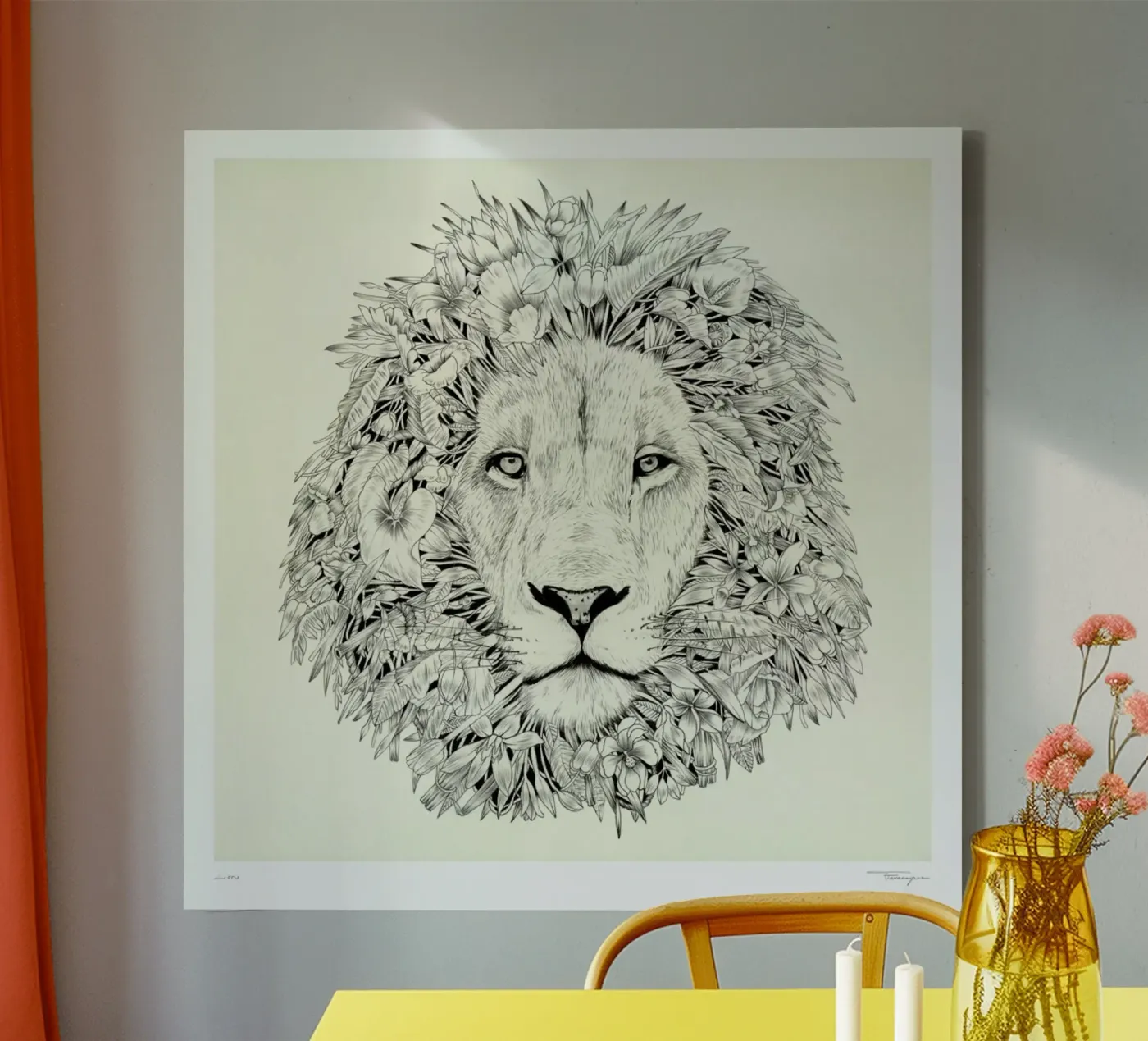 Lion tela da Faunesque