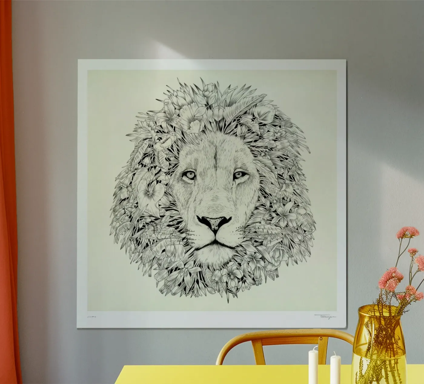 Lion poster da Faunesque