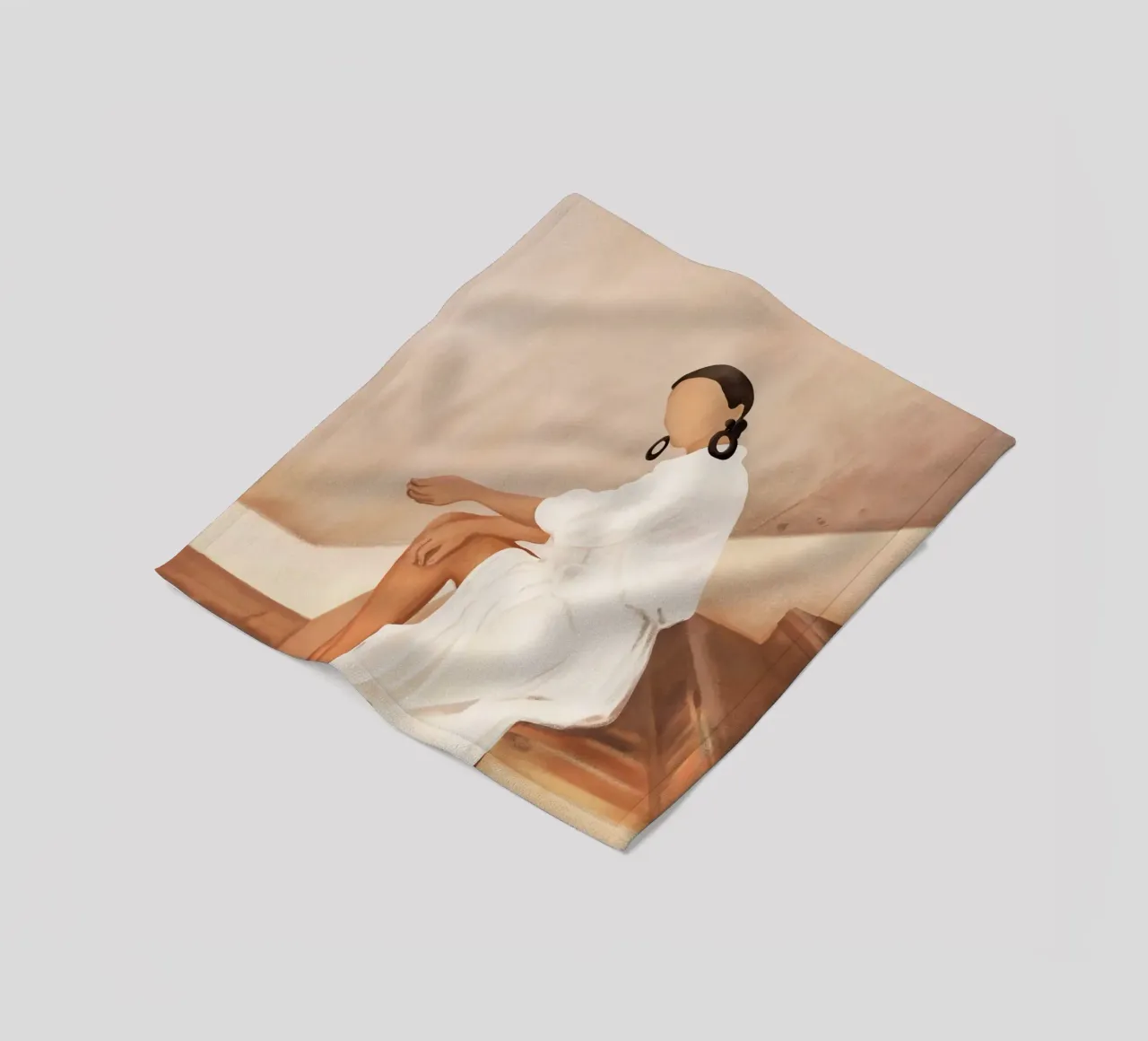 Lady in Waiting coperta in pile da cityart