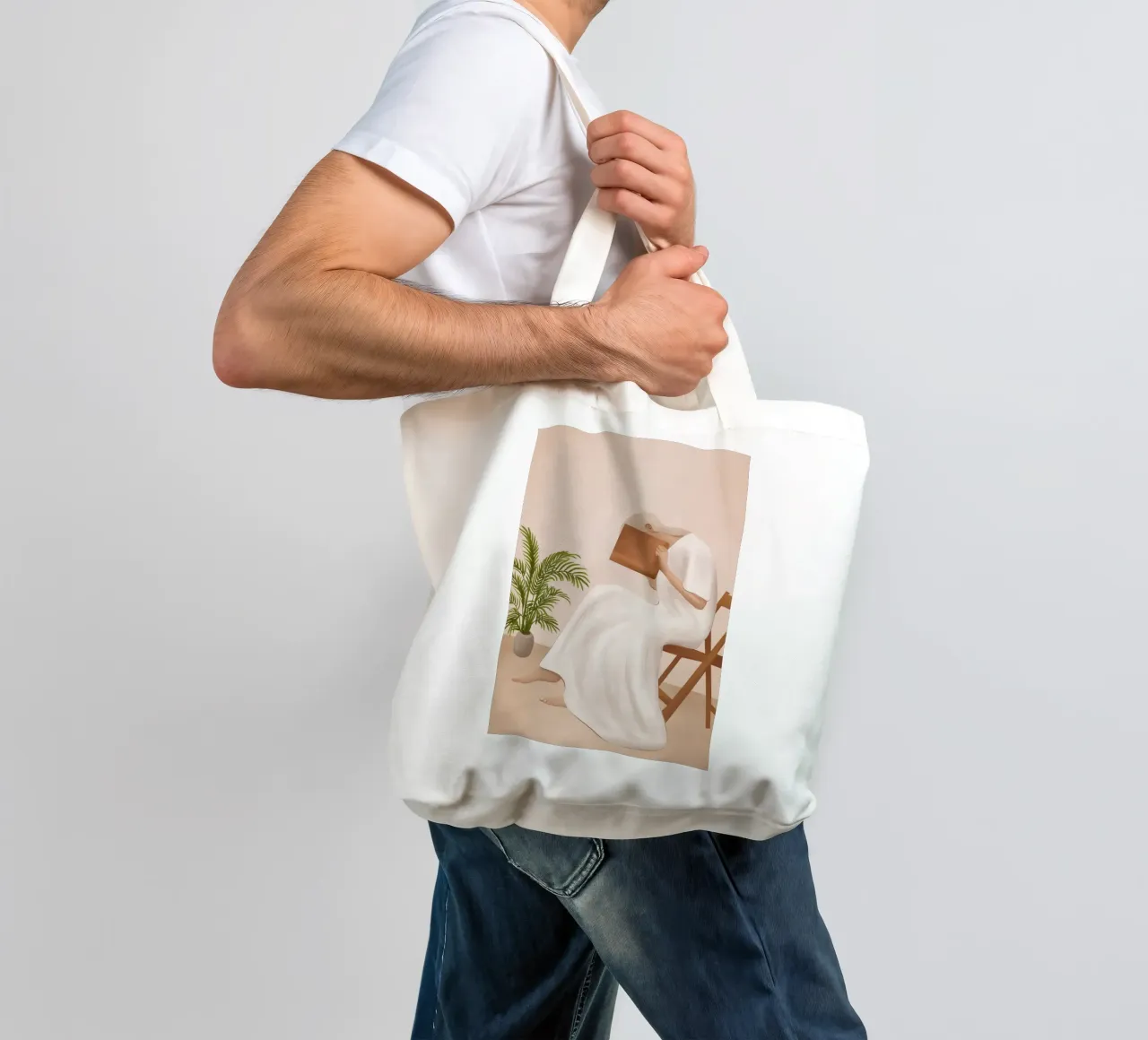 Lost Inside borsa in juta da cityart