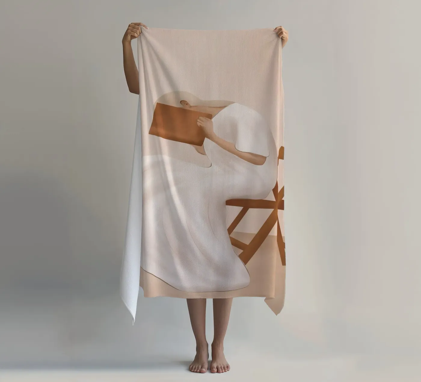 Lost Inside beach towel by cityart