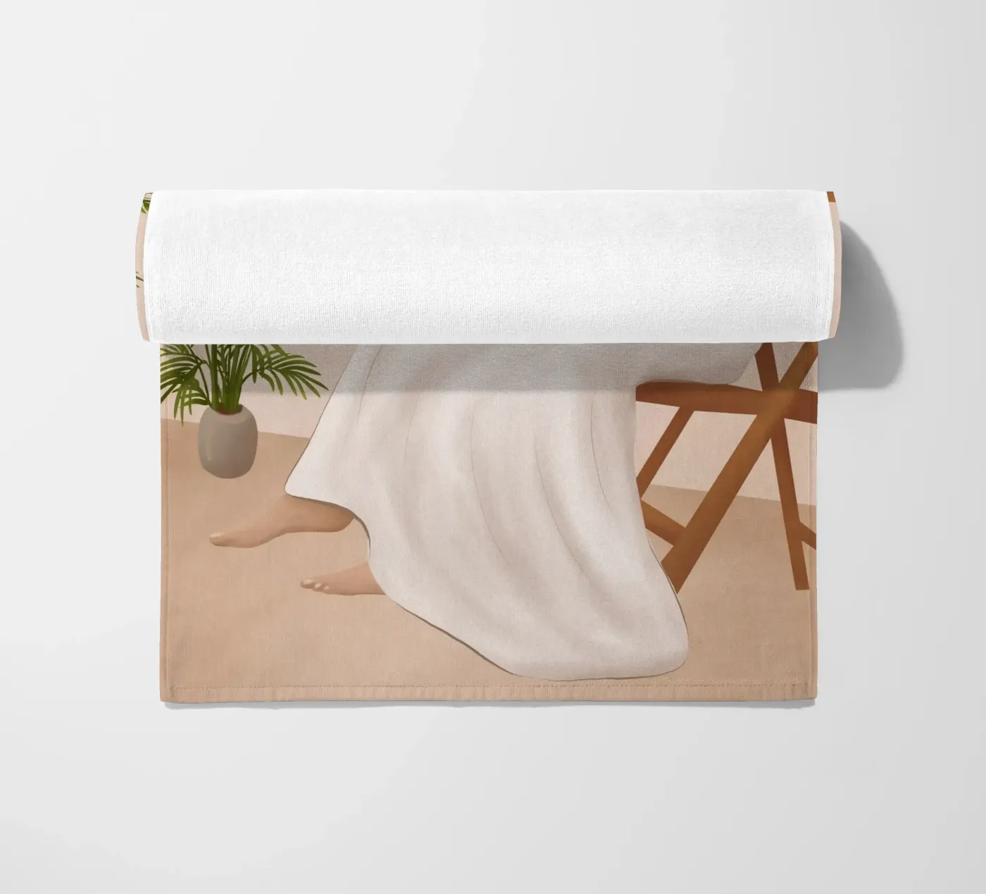 Lost Inside beach towel by cityart
