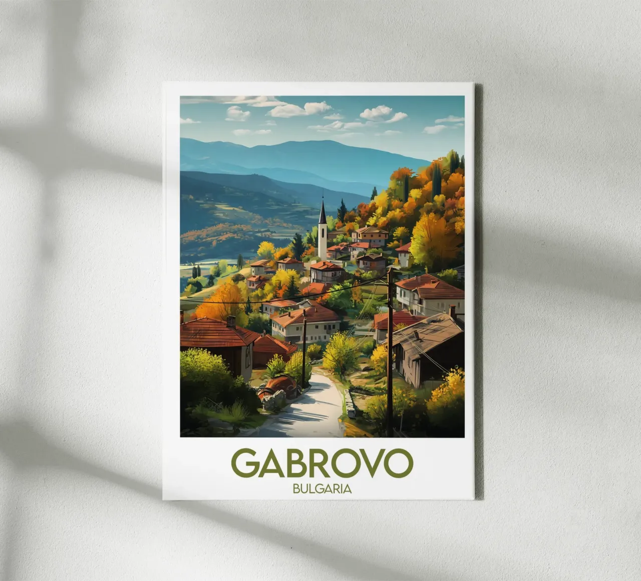 Affiche Gabrovo tela con Cornice a cassetta da Frame the World