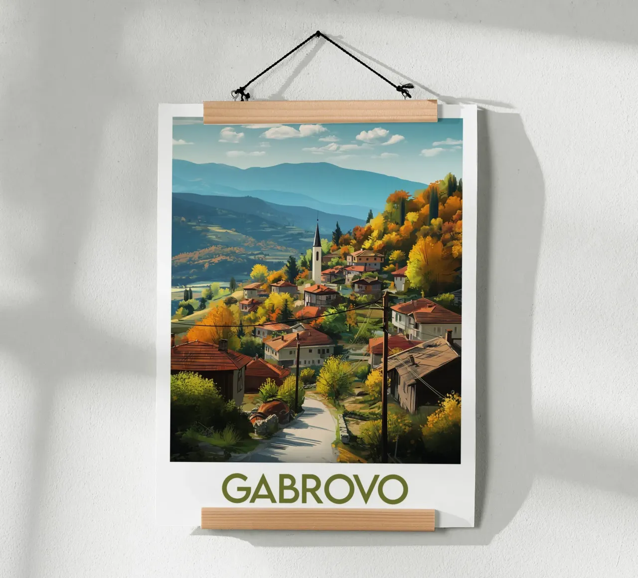Affiche Gabrovo poster con telaio in alluminio da Frame the World