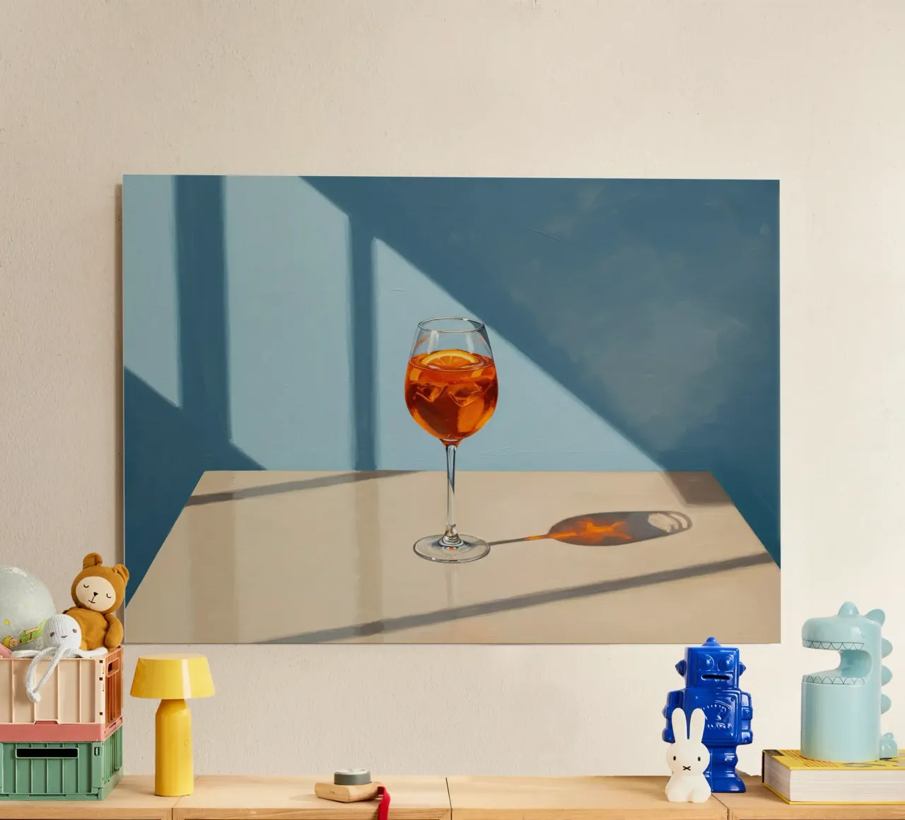 Aperol Spritz minimalista alluminio dibond da Art Center