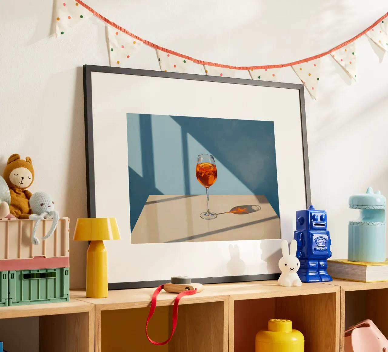 Aperol Spritz minimalista poster con telaio in alluminio da Art Center