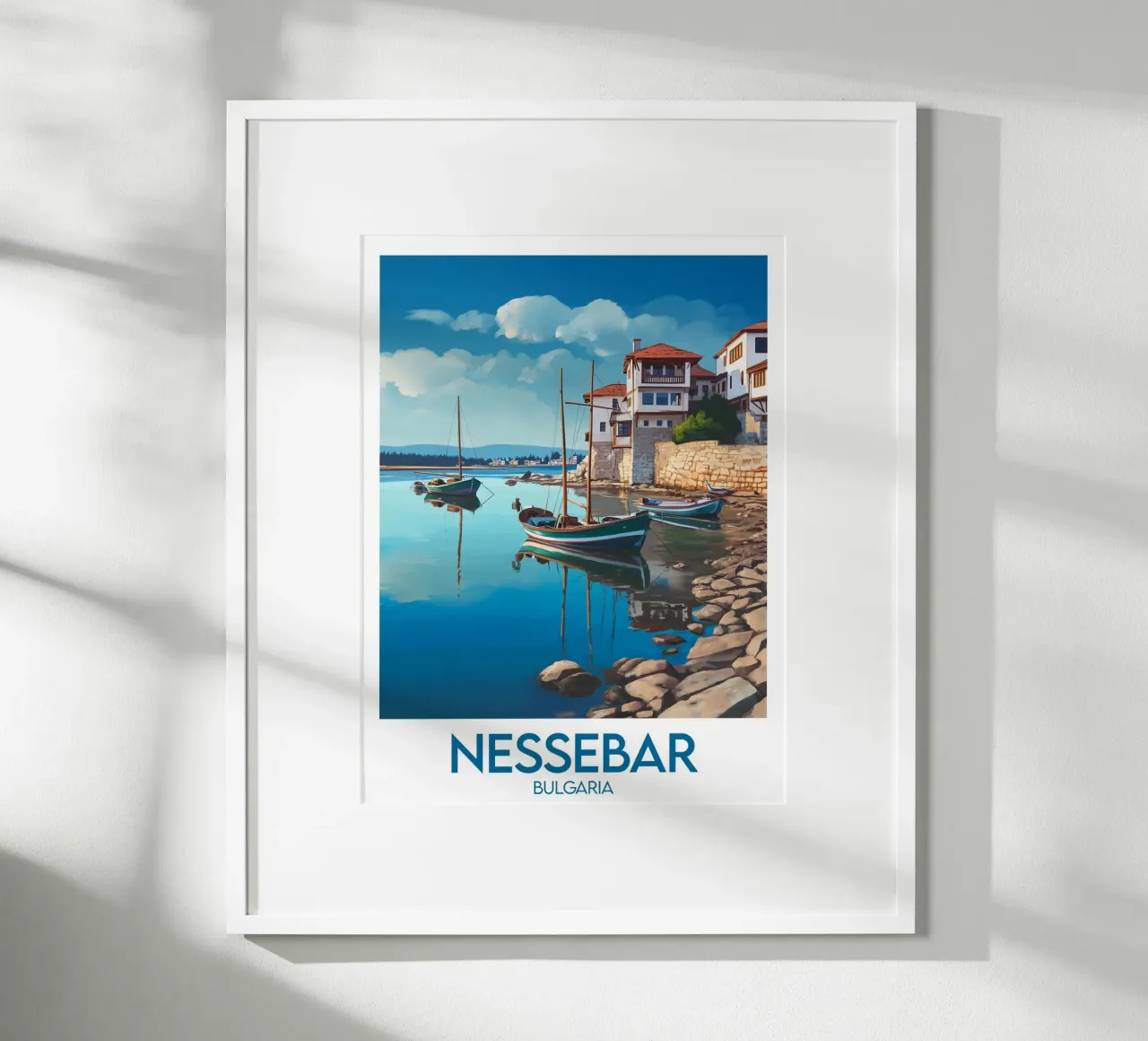 Affiche Nessebar poster con telaio in plastica da Frame the World